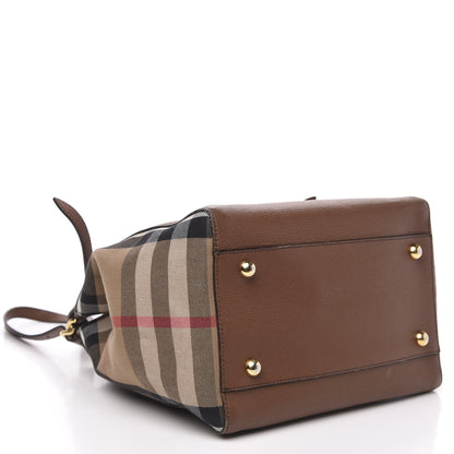 Burberry Grainy Calfskin House Check Small Canterbury Dark Sand 4 of 13