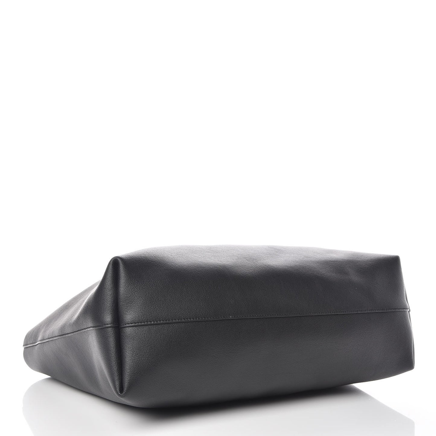 Calfskin Large Shopping Tote Black