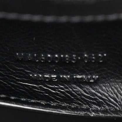 Saint Laurent Grain De Poudre Textured Mixed Matelasse Triquilt Medium Monogram Monochrome Satchel Black 7 of 11