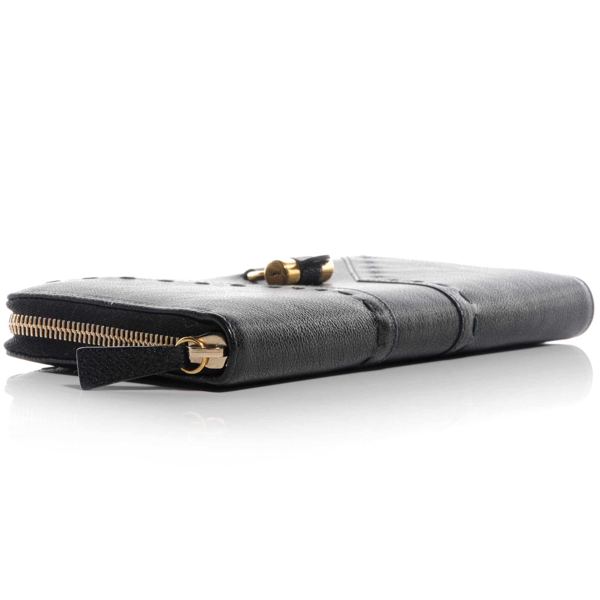 Saint Laurent Leather Muse Zip Around Wallet Black 4 of 8