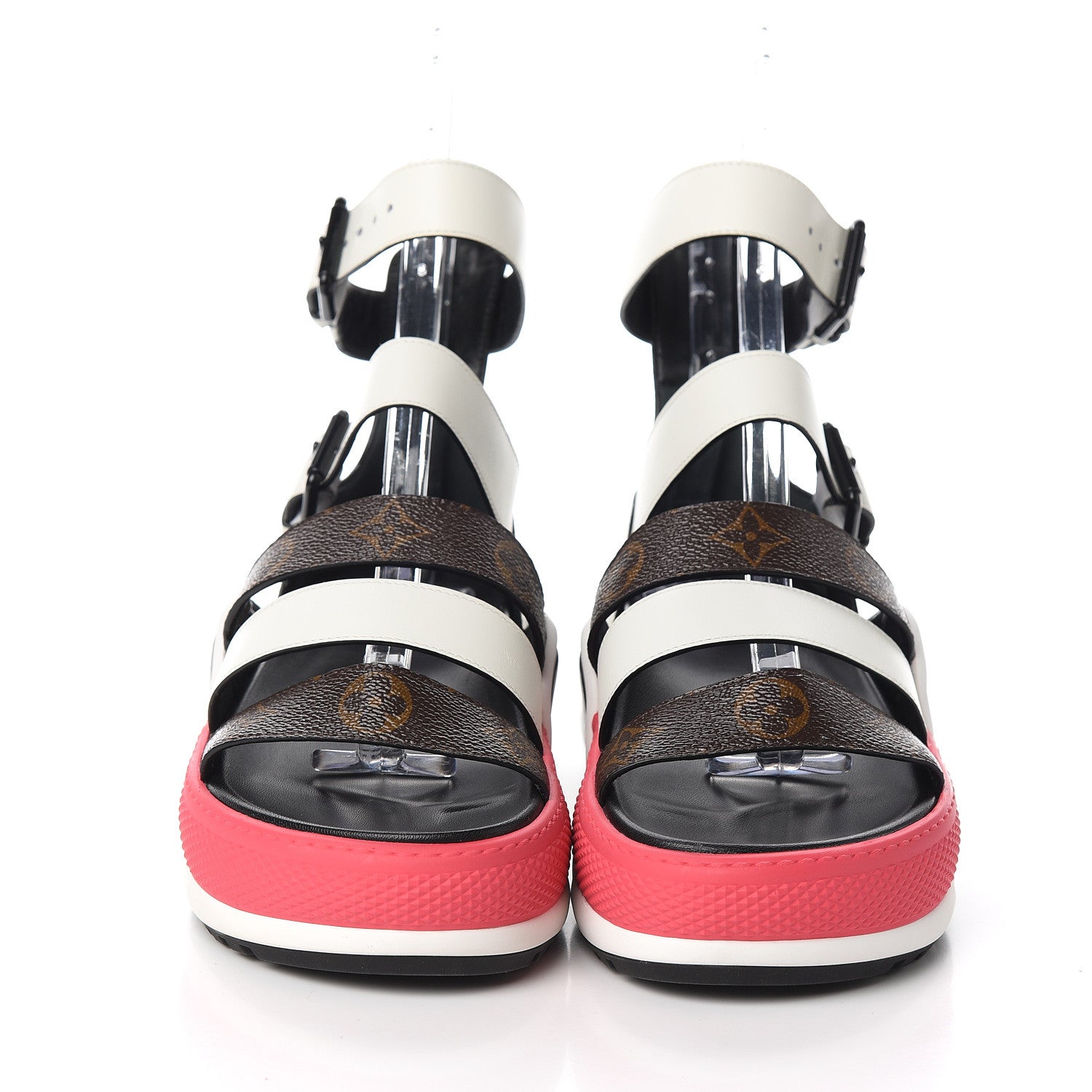 Louis Vuitton Patent Monogram LV Archlight Sandal 36.5 White 2 of 10