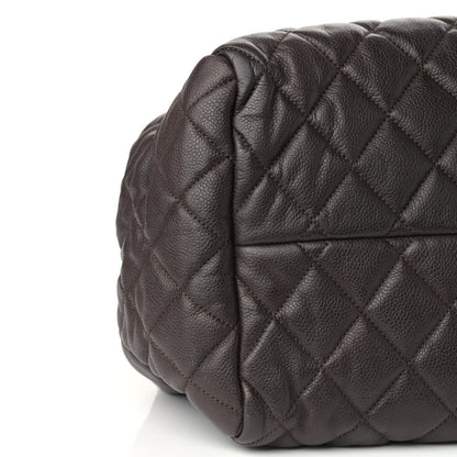 Chanel Caviar Coco Cocoon Bowler Chocolate 7 of 8