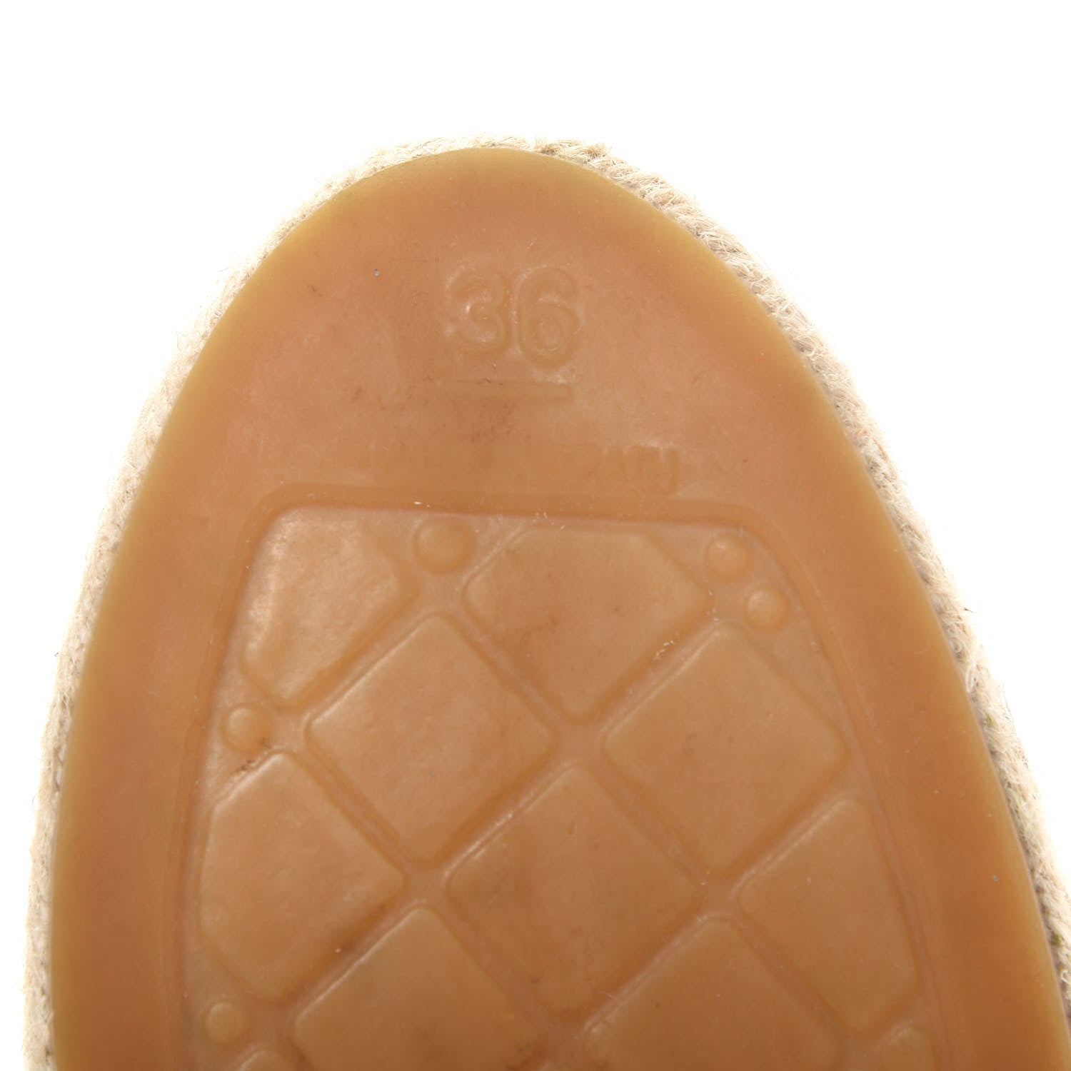 Chanel Lambskin CC Espadrilles 36 Beige Black 9 of 11