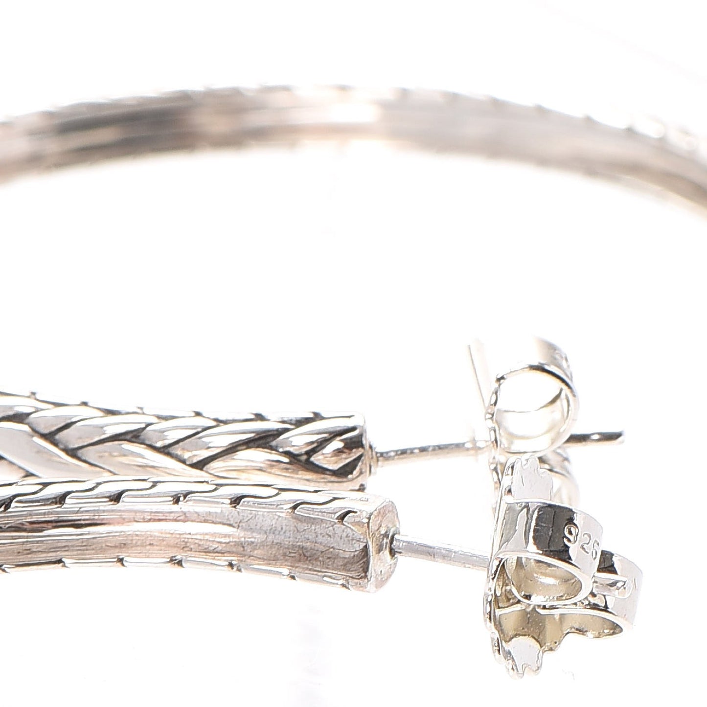 Classic Chain Kepang Hoop Earrings