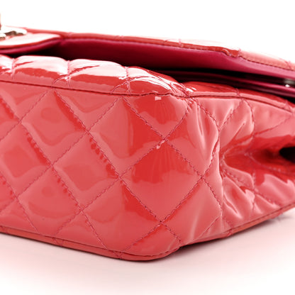 Chanel Patent Quilted Medium Double Flap Fuchsia 10 of 17