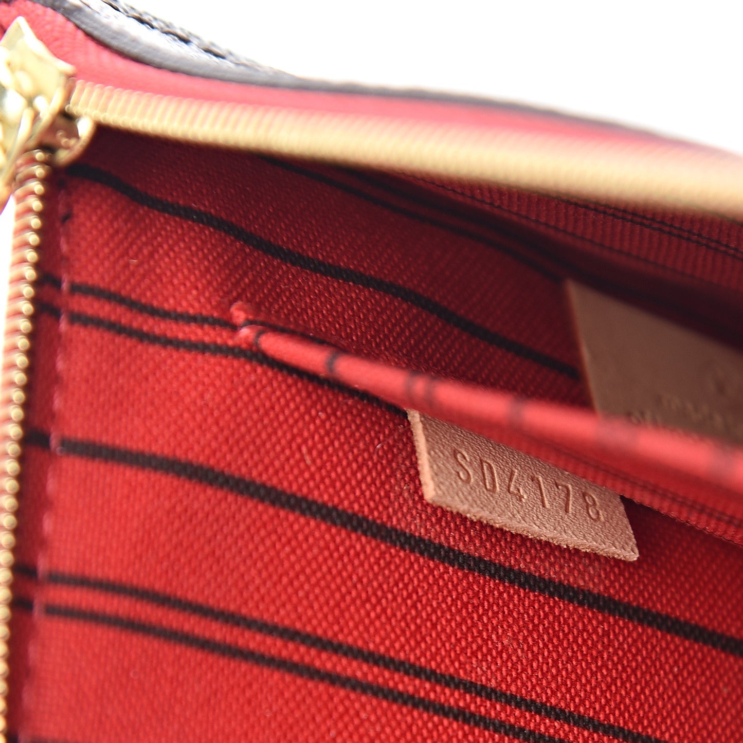 Monogram Neverfull MM GM Pochette Cherry