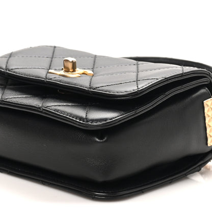 Chanel Lambskin Quilted Small Multiple Chain Flap Black 10 of 10