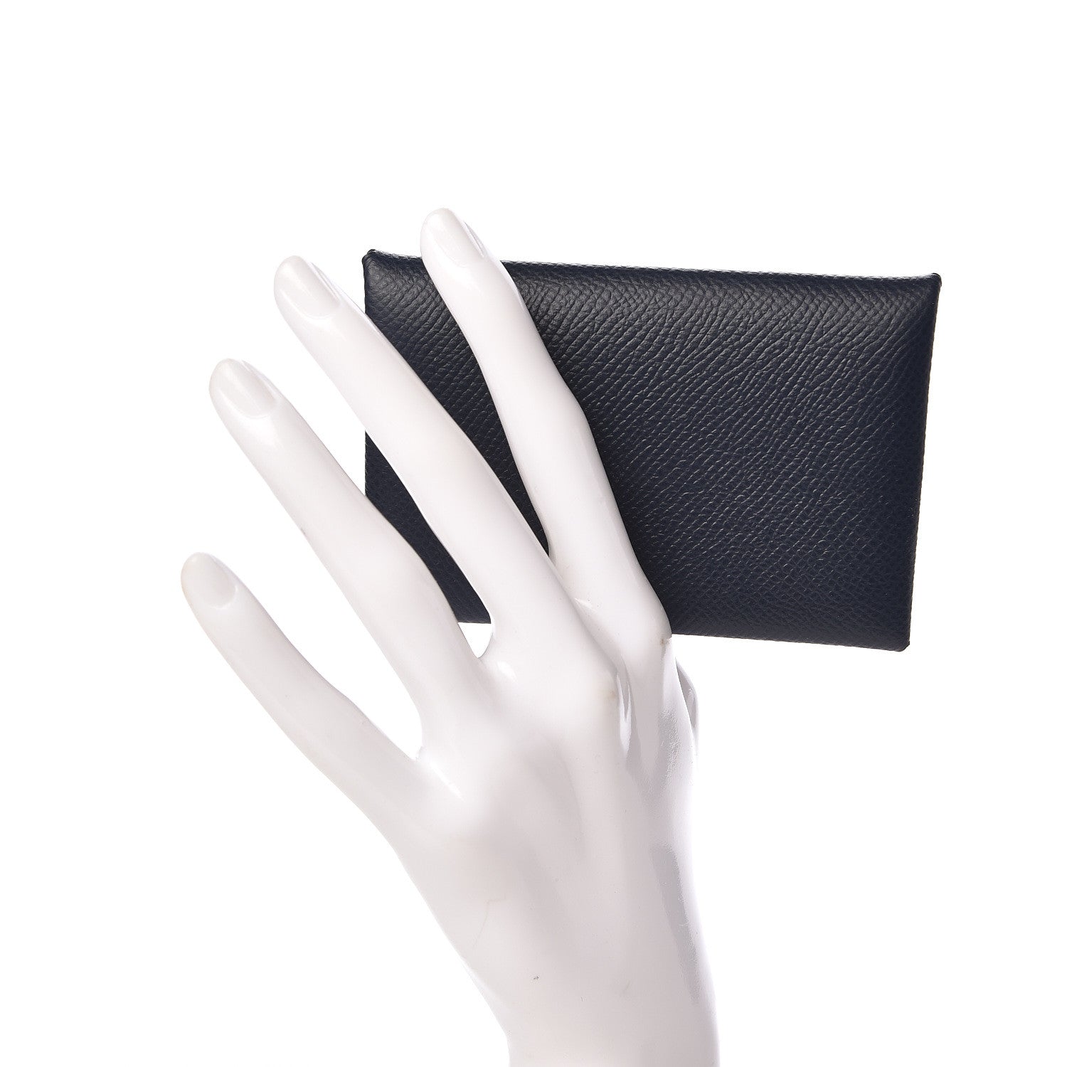 Hermes Epsom Calvi Card Case Bleu Nuit 2 of 8