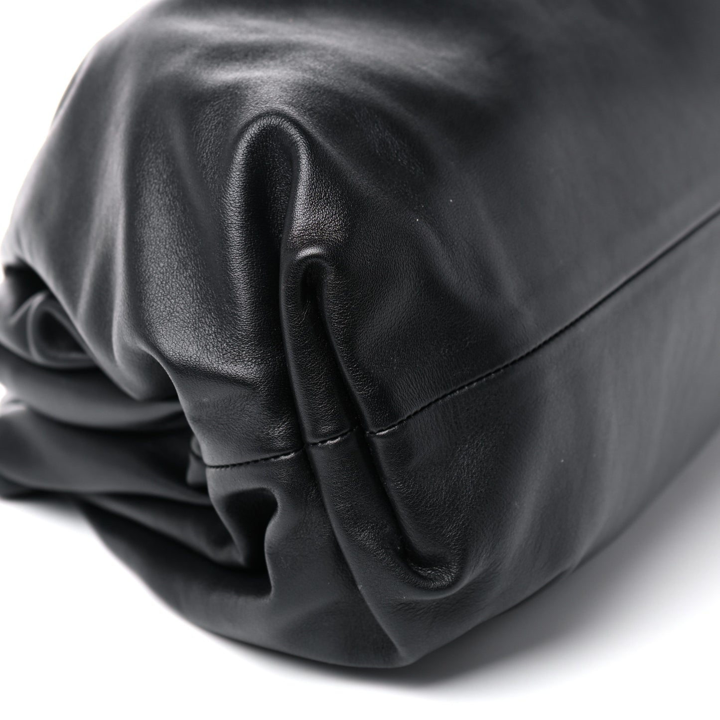 Smooth Butter Calf The Pouch Oversized Clutch Black