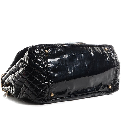Chanel Vinyl Rock and Chain Medium Flap Black 4 of 7
