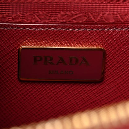 Prada Saffiano Lux Medium Open Promenade Tote Cerise 6 of 10