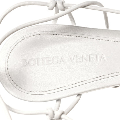 Bottega Veneta Nappa Dot Ankle Tie Sandals 37 White 7 of 8