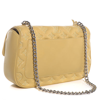 Louis Vuitton Lambskin Mama Broderie Pochette Jaune Pale 4 of 13