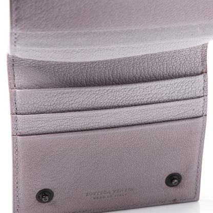 Bottega Veneta Goatskin Intrecciato Card Holder Pink 13 of 15