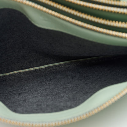 Celine Lambskin Small Trio Crossbody Bag Jade 7 of 10