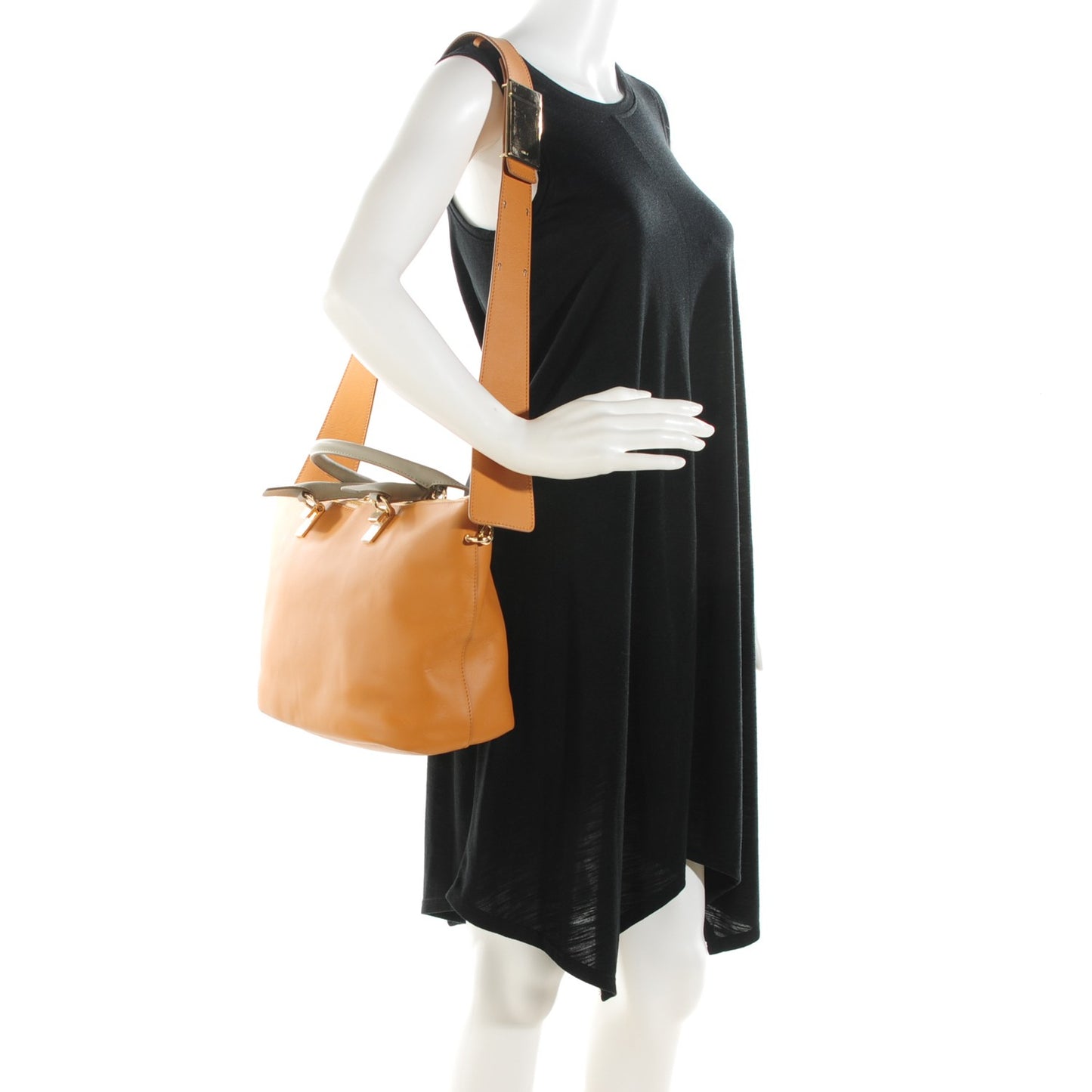 Smooth Calfskin Medium Baylee Tote Yummy Cookie