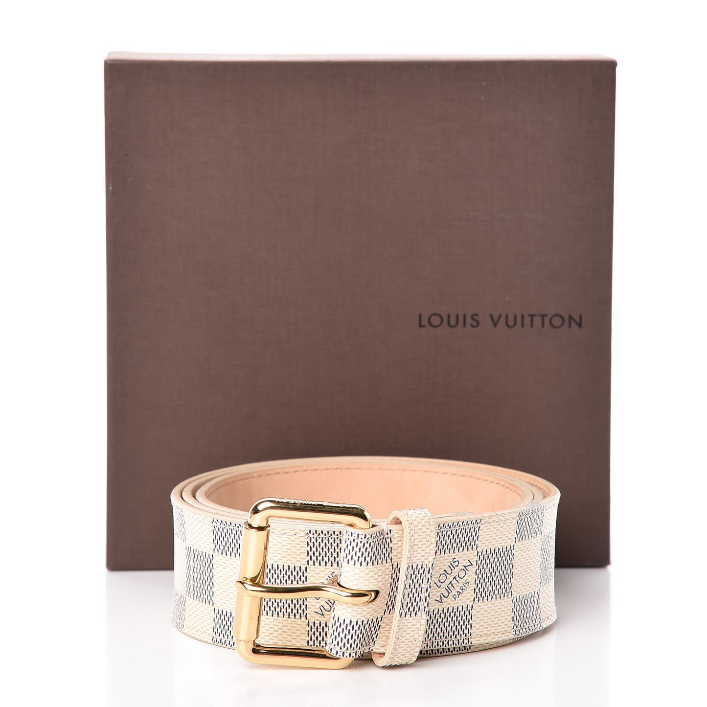 Damier Azur 38mm Solo Belt 95 38