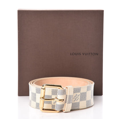 Louis Vuitton Damier Azur 38mm Solo Belt 95 38 16 of 16