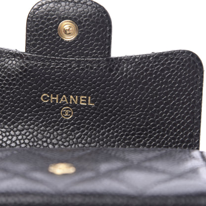 Chanel Caviar Quilted Flap Card Holder Black 6 of 9