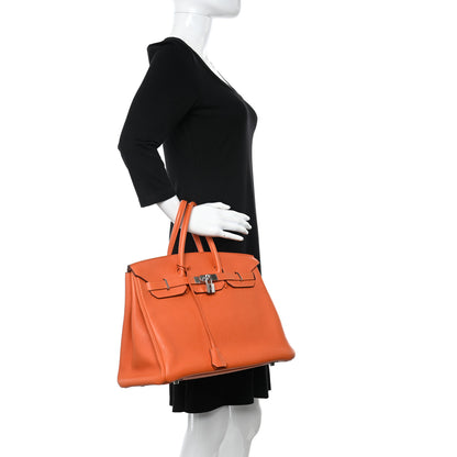Hermes Togo Birkin 35 Orange 2 of 11
