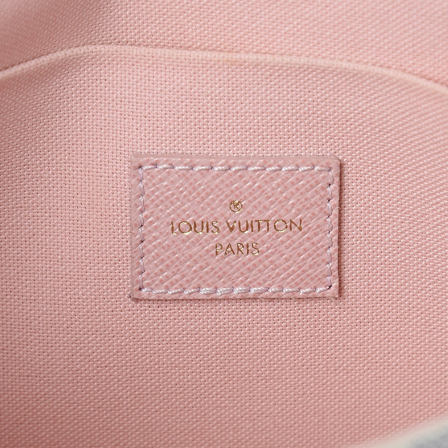 Louis Vuitton Damier Azur Pochette Felicie Chain Wallet Rose Ballerine 6 of 15