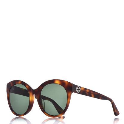 Gucci Round GG Sunglasses GG0028SA Tortoise 1 of 7