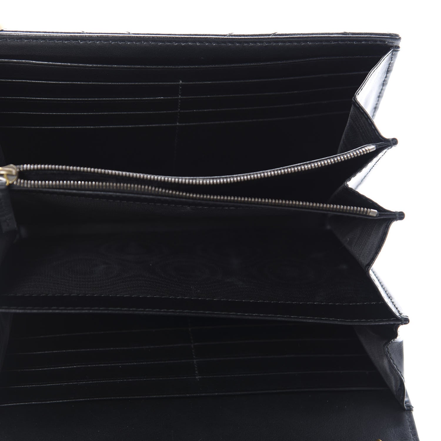 Gucci Calfskin Matelasse GG Marmont Chain Wallet Black 5 of 11