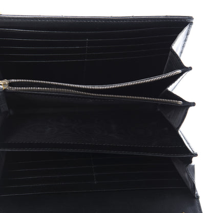 Gucci Calfskin Matelasse GG Marmont Chain Wallet Black 5 of 11