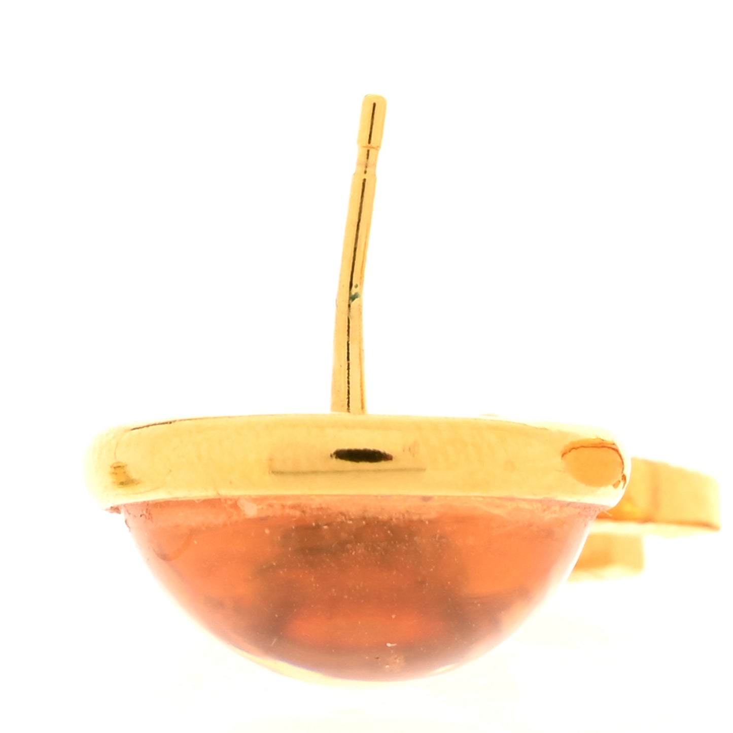 Metal Round CC Medallion Drop Earrings Gold