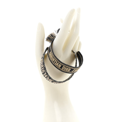Christian Dior Woven Cotton J Adior Friendship Bracelet Set Navy 2 of 3