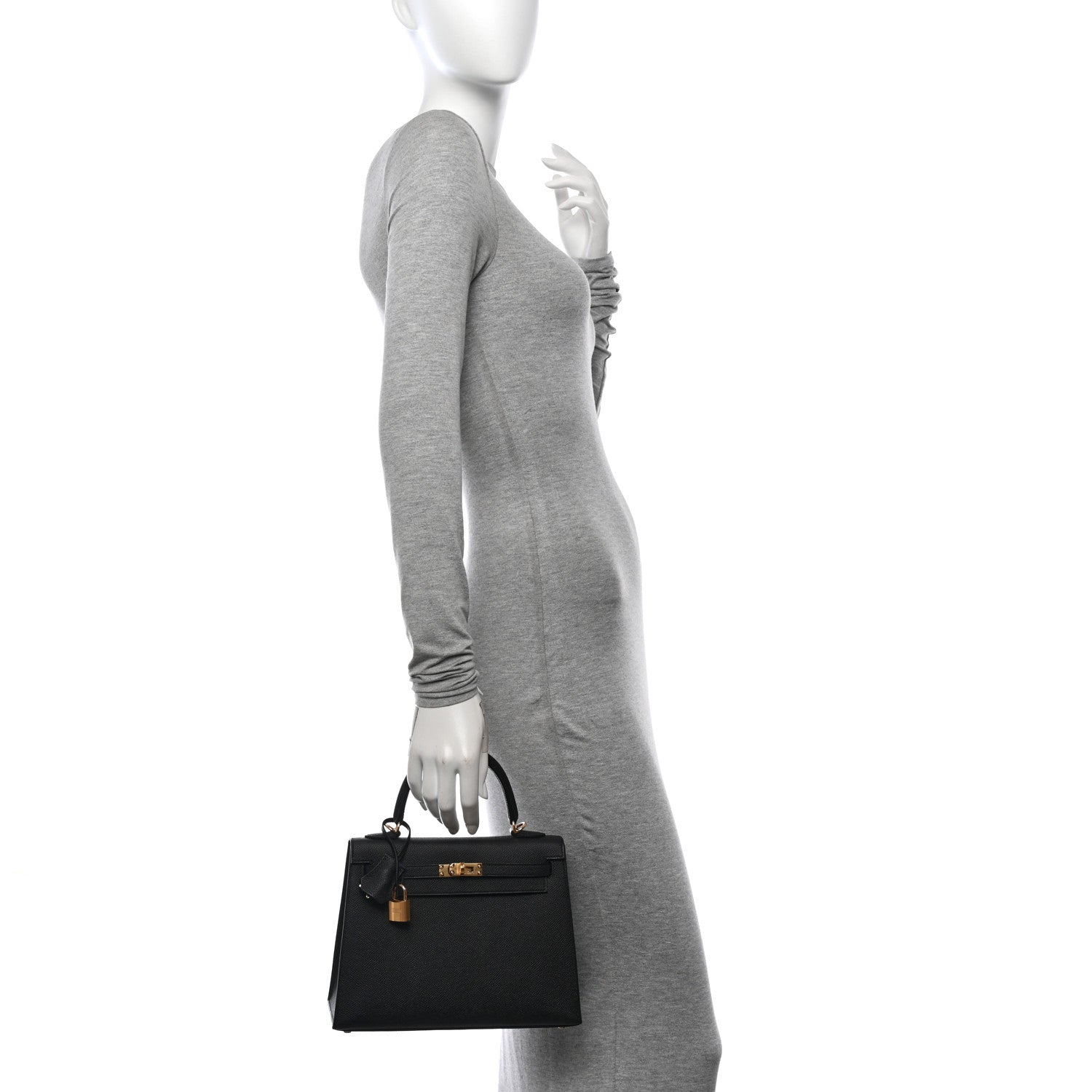 Hermes Epsom Kelly Sellier 25 Black 2 of 11