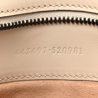 Gucci Calfskin Matelasse Small GG Marmont Shoulder Bag White 7 of 10