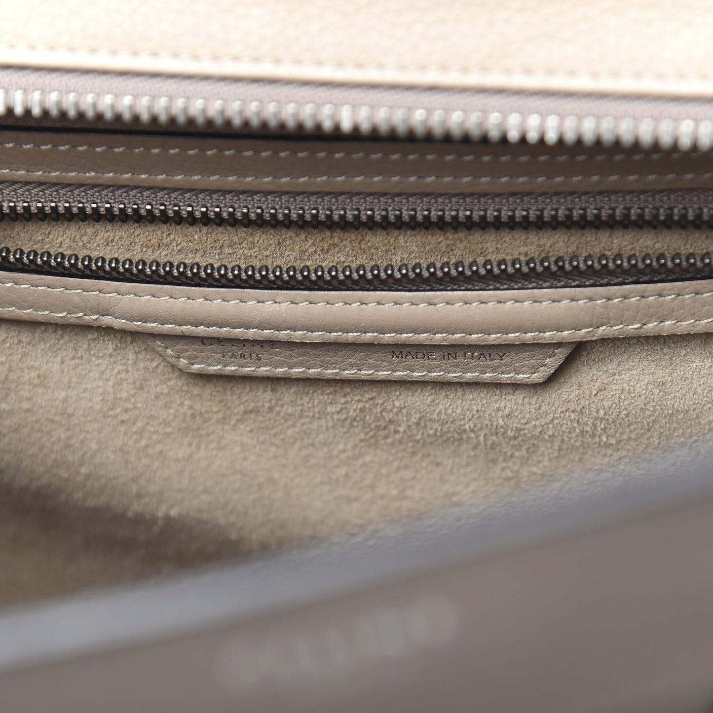 Drummed Calfskin Mini Luggage Dune