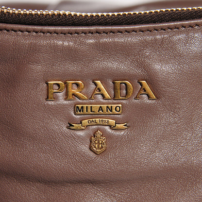 Prada Soft Calf Satchel Tote Bambu 7 of 11
