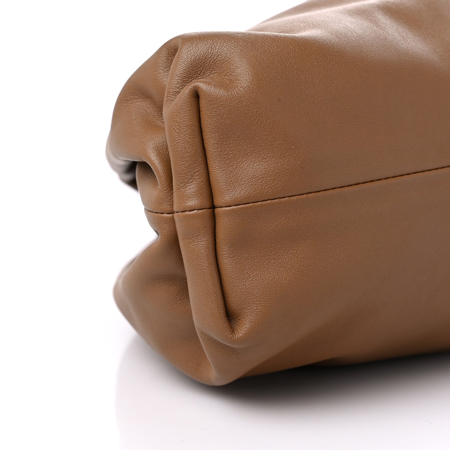 Smooth Butter Calf The Pouch Oversized Clutch Teak