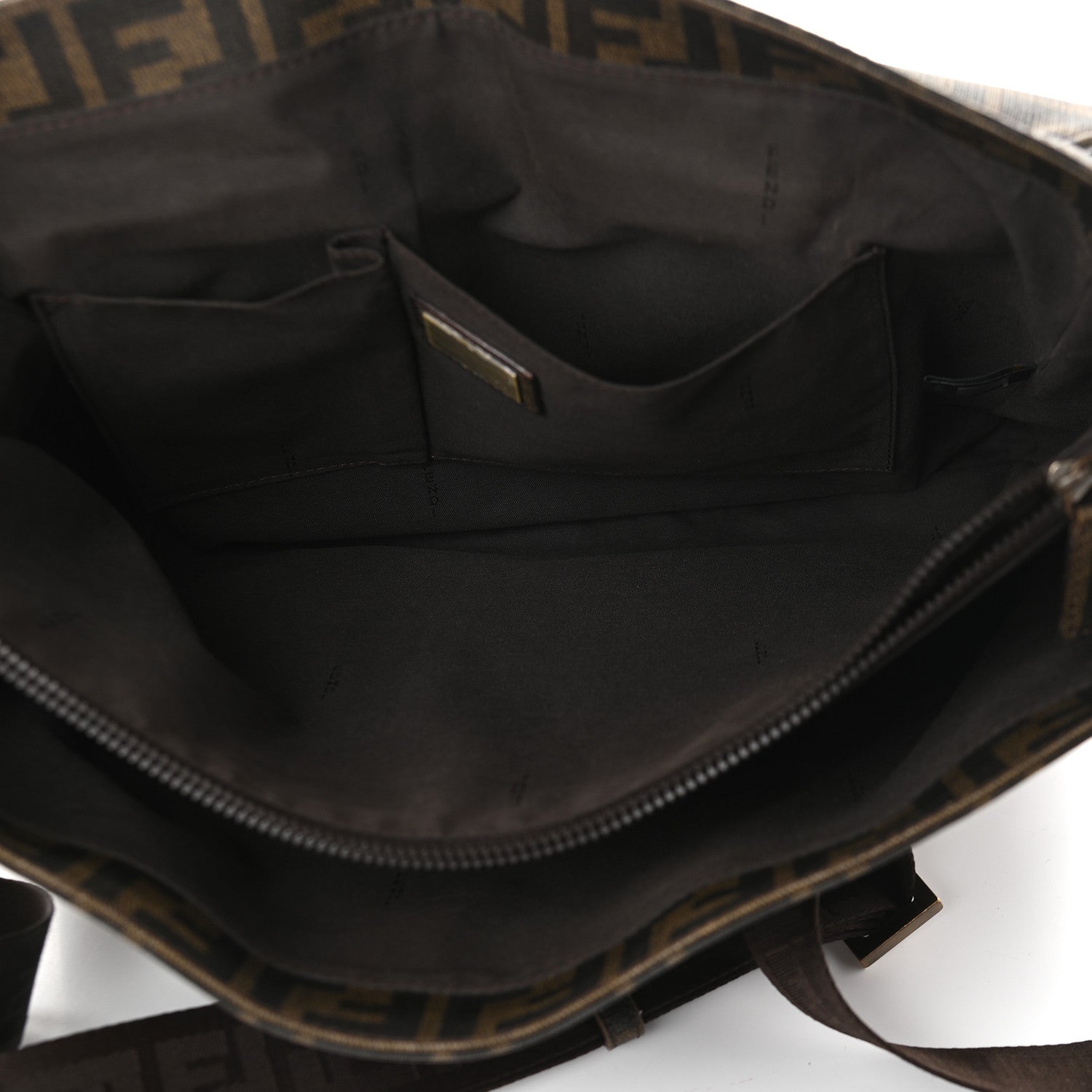Fendi Zucca Spalmati Messenger Bag Tobacco 5 of 9