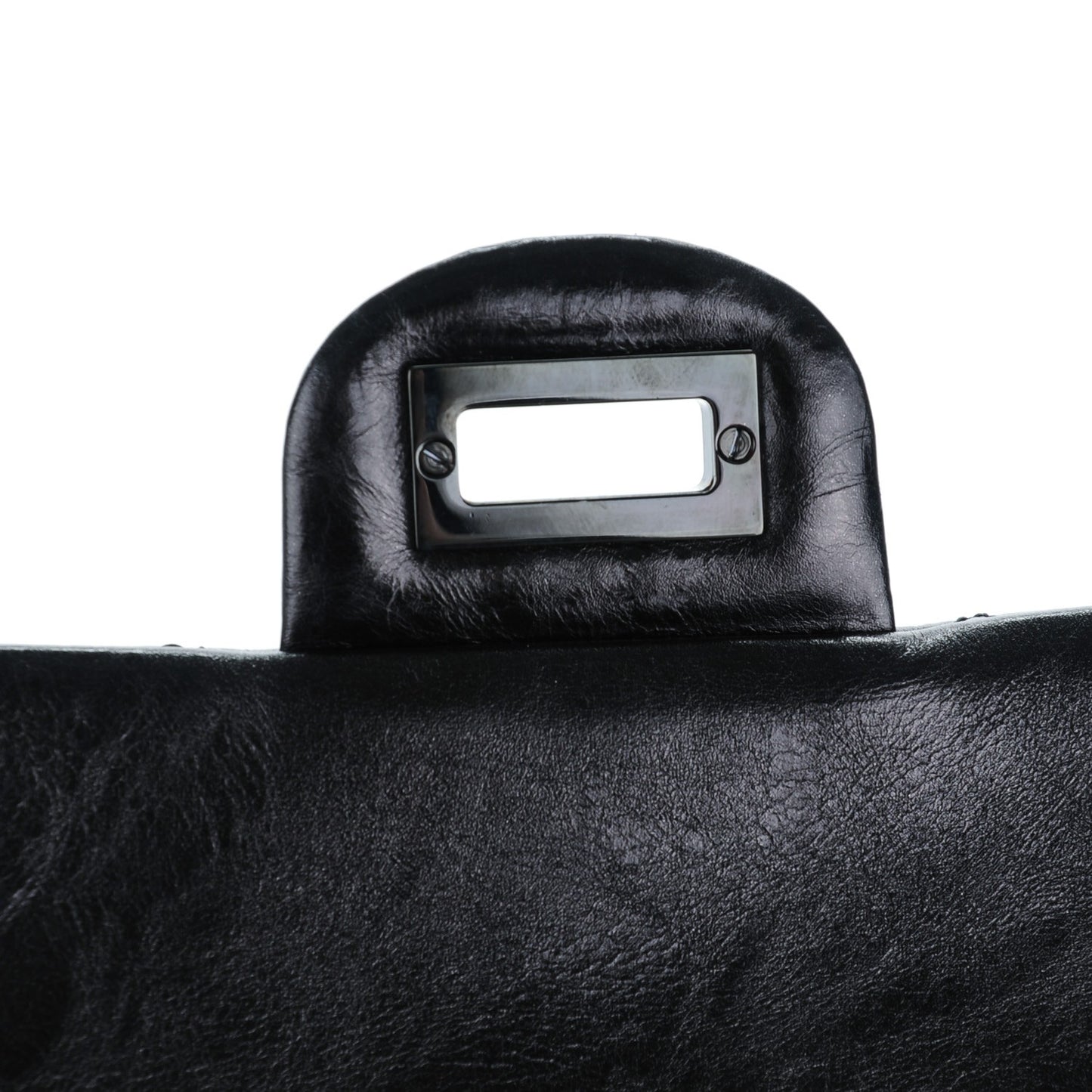 Glazed Calfskin Quilted 2.55 Reissue 226 Flap So Black