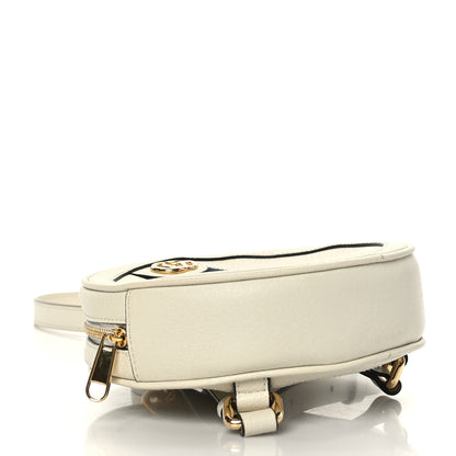 Gucci Textured Calfskin Web Mini Ophidia Round Backpack Mystic White 3 of 8