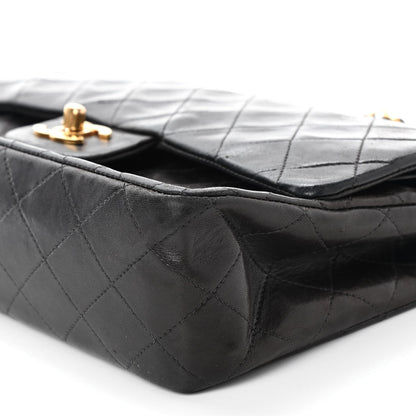 Chanel Lambskin Quilted Medium Double Flap Black 10 of 10