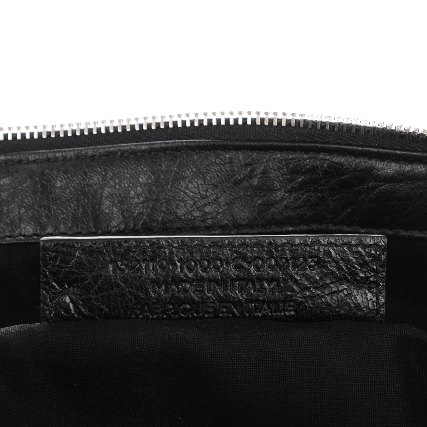 Agneau Classic Silver Hardware Work Black