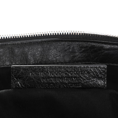 Balenciaga Agneau Classic Silver Hardware Work Black 7 of 7