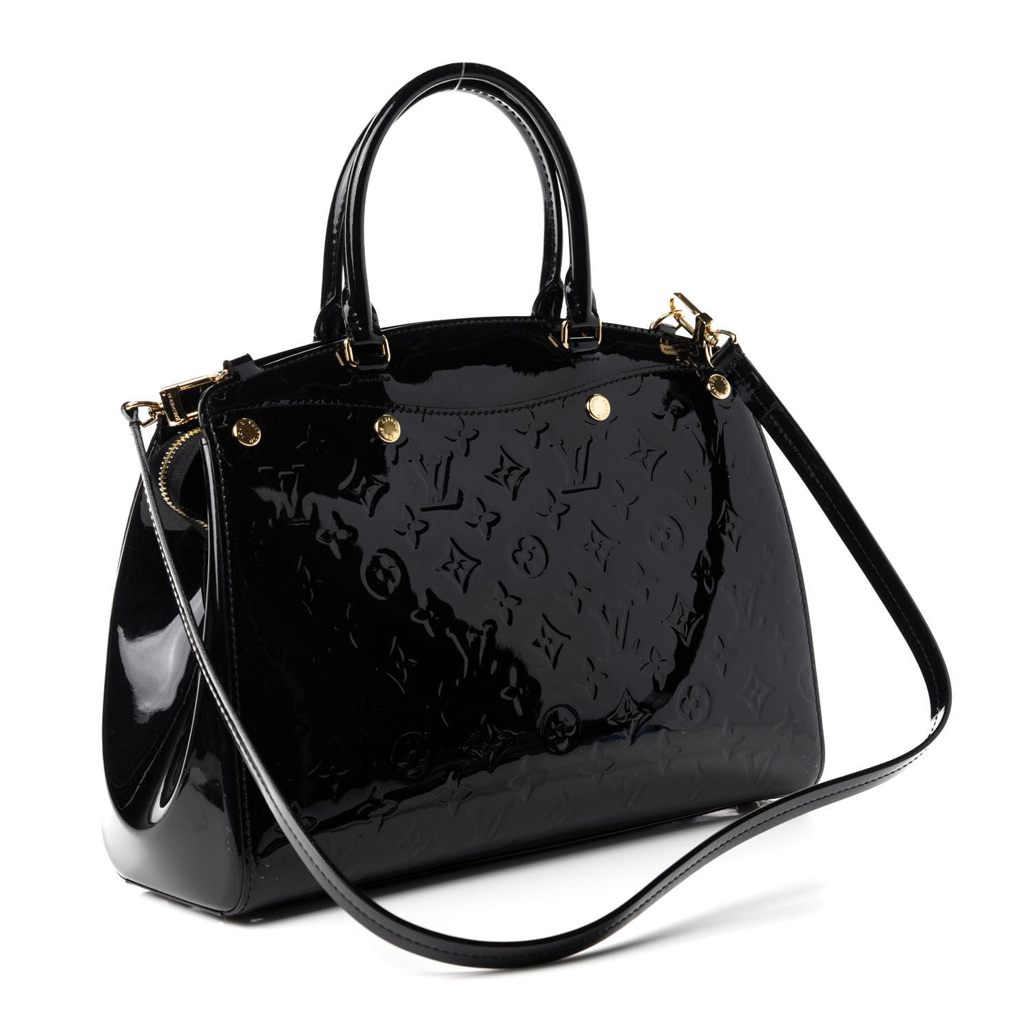 Louis Vuitton Vernis Brea MM Black 3 of 10