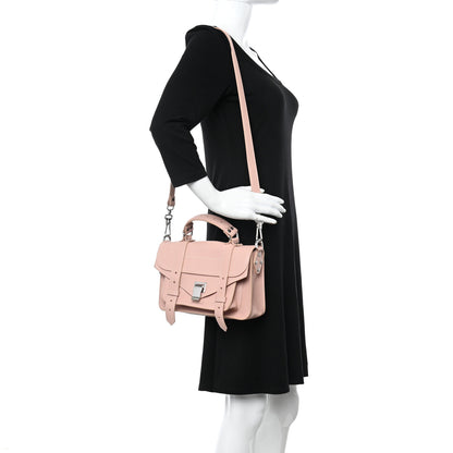 Proenza Schouler Calfskin Topstitch Tiny PS1 Satchel Pale Pink 2 of 11