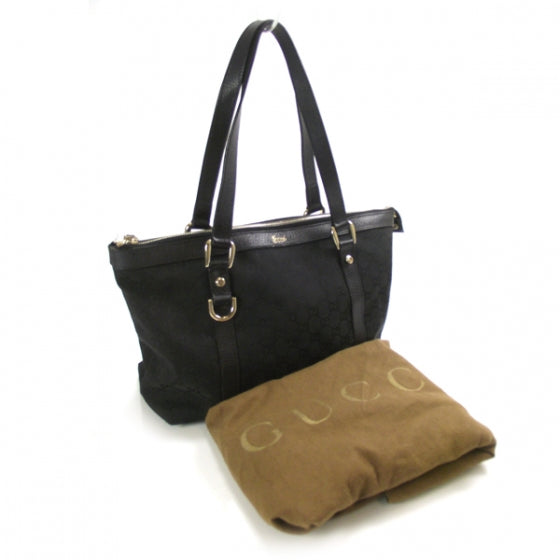 Monogram Abbey Medium Tote Black