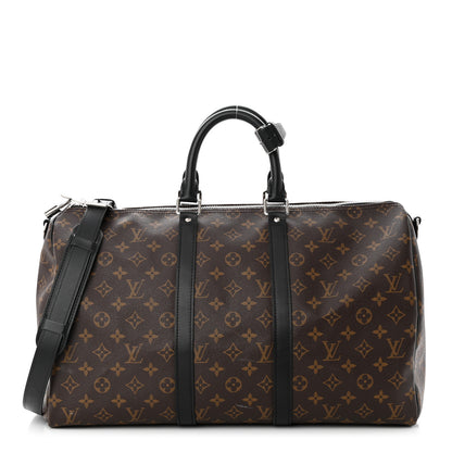 Louis Vuitton Monogram Macassar Keepall Bandouliere 45 1 of 14