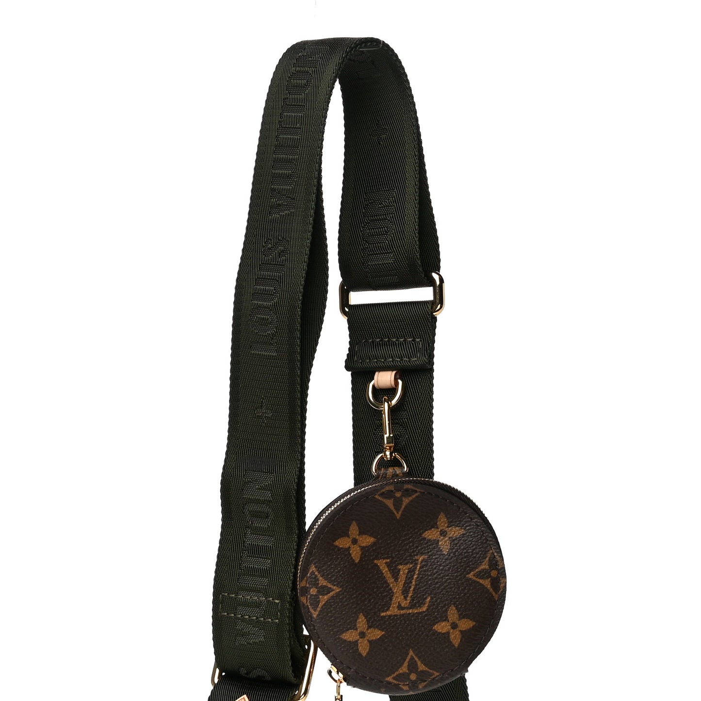 Monogram Multi Pochette Accessories Bandouliere Shoulder Strap Kaki