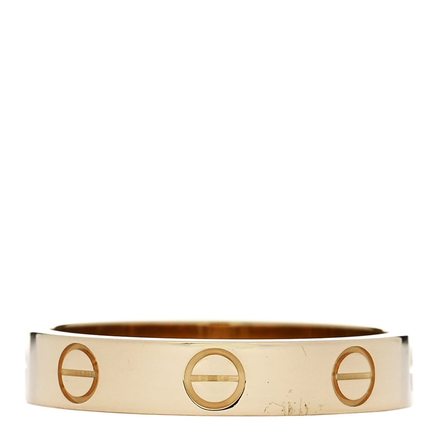 18K Yellow Gold 3.5mm LOVE Wedding Band Ring 52 6
