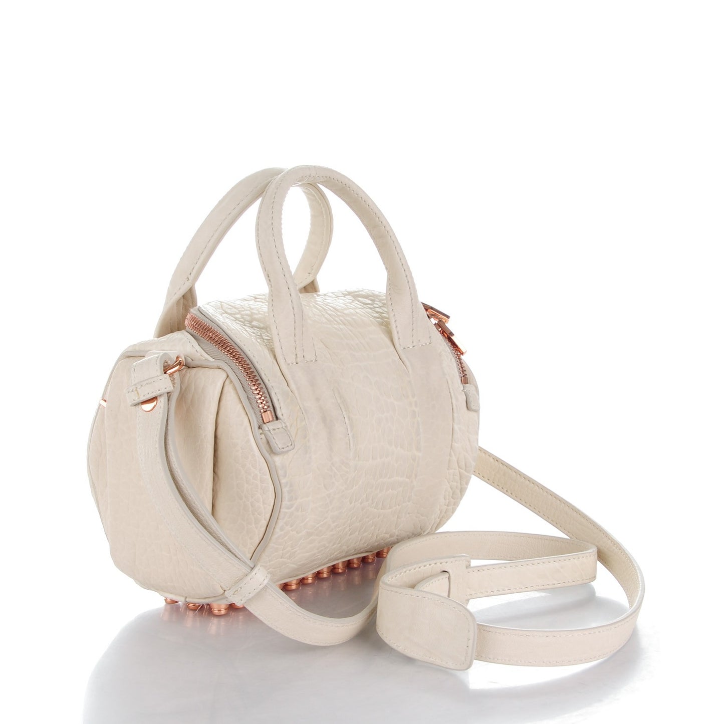 Pebbled Lambskin Mini Rockie Opaline Rose Gold Hardware