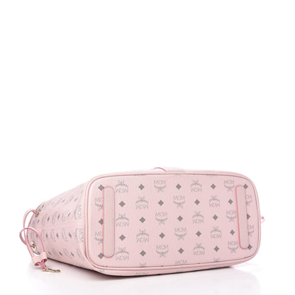 MCM Visetos Medium Liz Reversible Shopper Tote Powder Pink 5 of 10