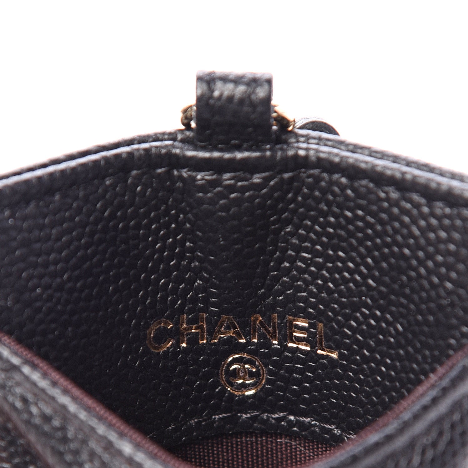Chanel Caviar Quilted Card Holder On Chain Black 4 of 7
